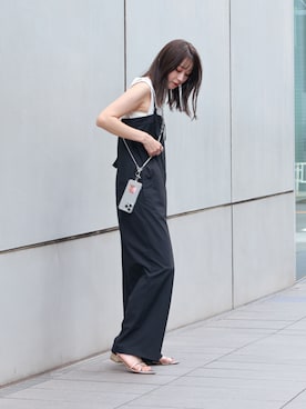 「EVOL（イーボル）のアイテム（PC・スマホグッズ/家電）」を使った、千葉さん（レディース・162cm）の夏コーディネート