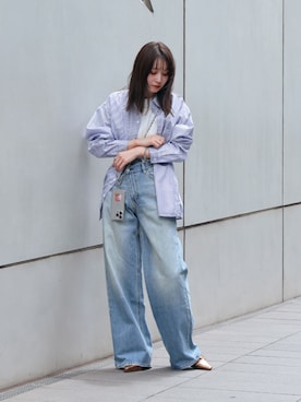「EVOL（イーボル）のアイテム（PC・スマホグッズ/家電）」を使った、千葉さん（レディース・162cm）の夏コーディネート