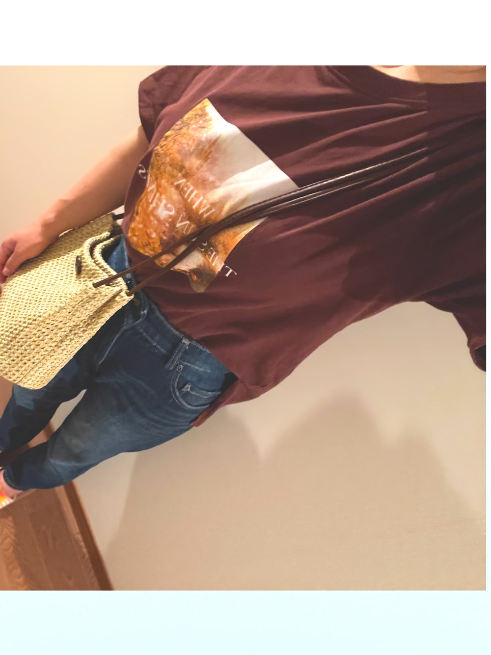 「夏コーデ、夏だ！Tシャツ着よう！、カジュアルスタイル、低身長、おしゃれさんと繋がりたい、ウエストイン、オトナカジュアル、ブラウンコーデ、プチプラ、プチプラコーデ、今日のコスメと服」｜「Green Parks fuuwaのアイテム（Tシャツ/カットソー、ブラウン系）」を使った、konomiiさん（レディース・153cm）の夏コーディネートの1枚目の写真