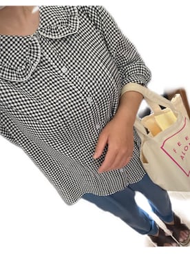 「AEON STYLE（イオンスタイル）のアイテム（パンツ）」を使った、konomiiさん（レディース・153cm）の春コーディネート