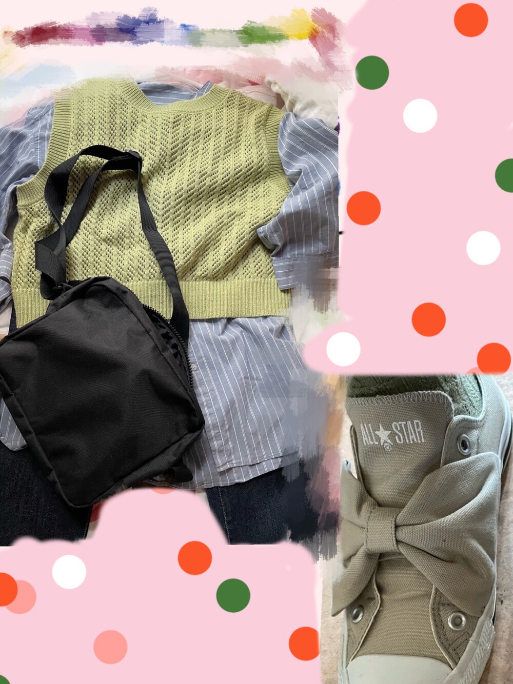 「Dickiesのアイテム（ショルダーバッグ、ブラック系）」を使った、konomiiさん（レディース・153cm）の秋コーディネートの1枚目の写真