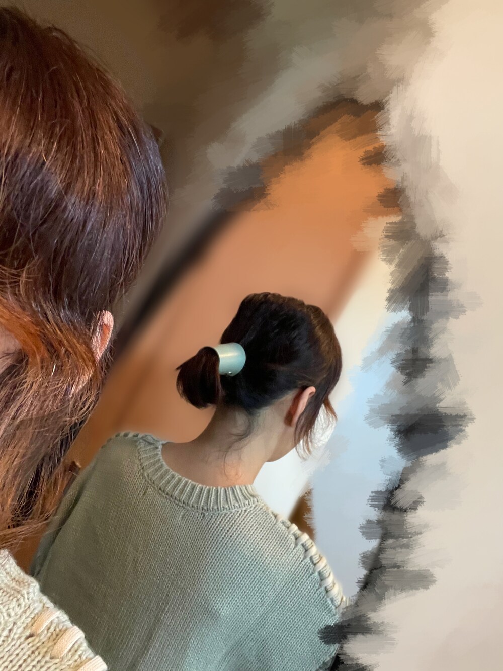 「ファッションを楽しもう、ゆったりコーデ、オトナカワイイ、低身長、ニット、おしゃれさんと繋がりたい、低身長コーデ、カラーニット」｜「Green Parks fuuwaのアイテム（ニット/セーター、グリーン系）」を使った、konomiiさん（レディース・153cm）の秋コーディネートの1枚目の写真