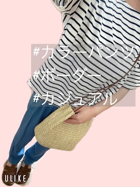 「AEON STYLE（イオンスタイル）のアイテム（パンツ）」を使った、konomiiさん（レディース・153cm）の夏コーディネート