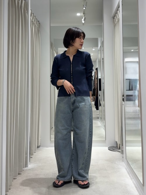 セール】フロントホックエリツキコンパクトカーディガン（カーディガン