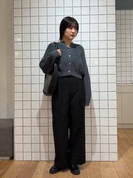 manaさん（レディース・159cm）の冬コーディネート