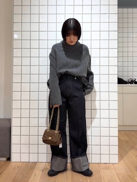 manaさん（レディース・159cm）の冬コーディネート