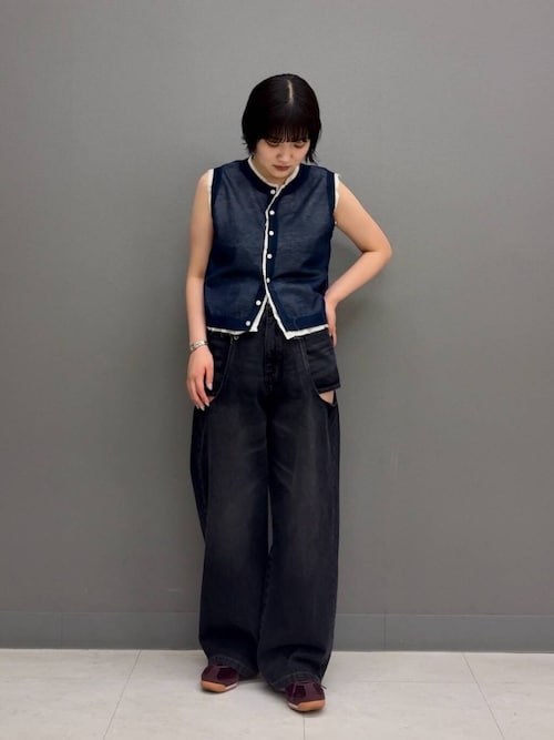 センスオブプレイス　サイドカットアウトデニムS SENSE OF PLACE｜サイドカットアウトデニム | Rakuten Fashion