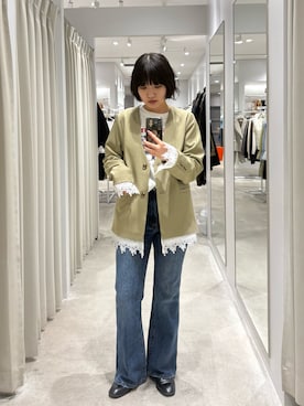 manaさん（レディース・159cm）の冬コーディネート