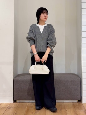 manaさん（レディース・159cm）の冬コーディネート