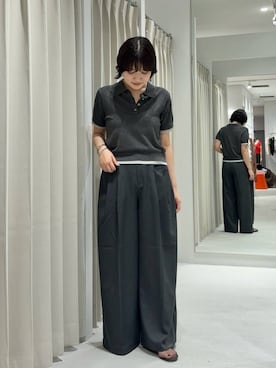 「アイテム（ポロシャツ）」を使った、manaさん（レディース・159cm）の夏コーディネート