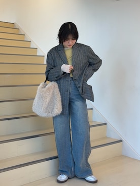 「アイテム（その他アウター）」を使った、manaさん（レディース・159cm）の秋コーディネート