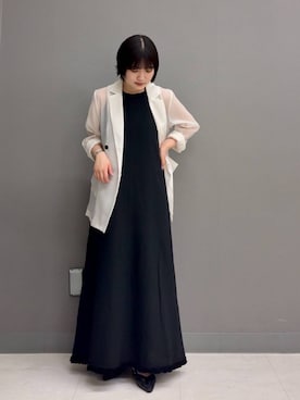 「SENSE OF PLACE by URBAN RESEARCH（センスオブプレイスバイアーバンリサーチ）のアイテム（ジャケット/アウター）」を使った、manaさん（レディース・159cm）の夏コーディネート