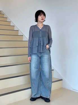 「やや暑い」｜manaさん（レディース・159cm）の夏コーディネート