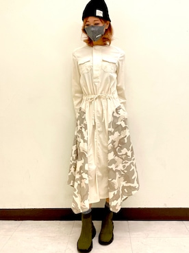 「AVIREX（アヴィレックス）のアイテム（その他）」を使った、tomocoroさん（レディース・166cm）の秋コーディネート
