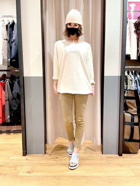 「AVIREX（アヴィレックス）のアイテム（その他）」を使った、tomocoroさん（レディース・166cm）の夏コーディネート
