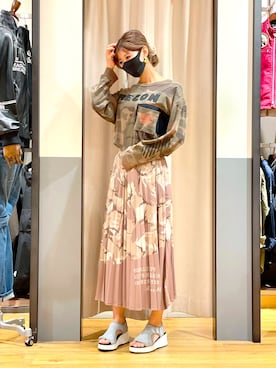 「AVIREX（アヴィレックス）のアイテム（その他）」を使った、tomocoroさん（レディース・166cm）の夏コーディネート