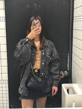 「OLIVE des OLIVE（オリーブデオリーブ）のアイテム（ジャケット/アウター）」を使った、ピンクのかばさん（レディース・162cm）の春コーディネート