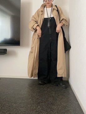 「アイテム（サロペット/オーバーオール）」を使った、massssさん（レディース・152cm）の秋コーディネート