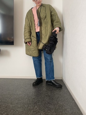 「アイテム（モッズコート）」を使った、massssさん（レディース・152cm）の冬コーディネート