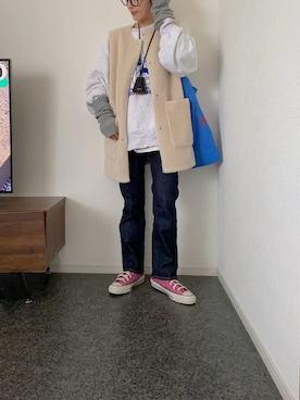 「THE SHINZONE（ザ　シンゾーン）のアイテム（スウェット）」を使った、massssさん（レディース・152cm）の秋コーディネート