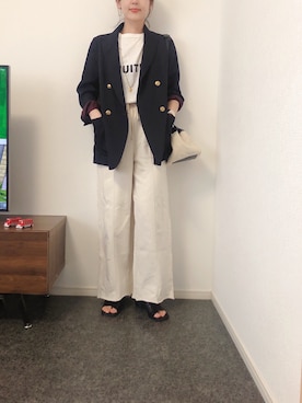 「JIL SANDER（ジルサンダー）のDRAWSTRING SM CROSSBODY（ショルダーバッグ）」を使った、massssさん（レディース・152cm）の春コーディネート