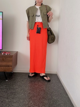 「アイテム（キーケース/キーアクセサリー）」を使った、massssさん（レディース・152cm）の夏コーディネート