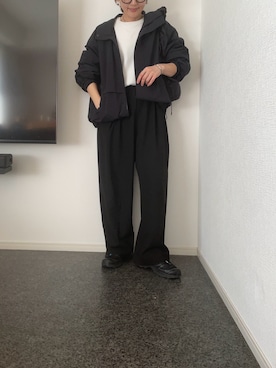 「GU（ジーユー）のアイテム（ジャケット/アウター）」を使った、massssさん（レディース・152cm）の春コーディネート