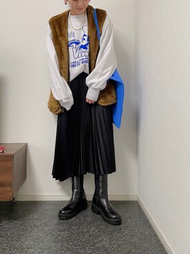 「THE SHINZONE（ザ　シンゾーン）のアイテム（スウェット）」を使った、massssさん（レディース・152cm）の冬コーディネート