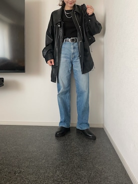 「アイテム（ブルゾン）」を使った、massssさん（レディース・152cm）の秋コーディネート