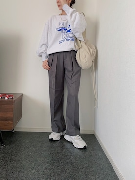 「THE SHINZONE（ザ　シンゾーン）のアイテム（スウェット）」を使った、massssさん（レディース・152cm）の秋コーディネート