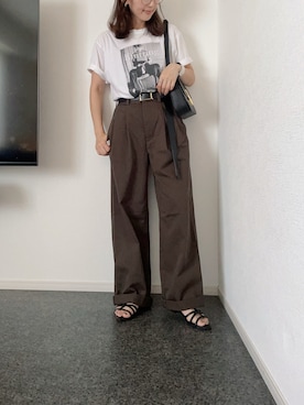 「アイテム（スラックス）」を使った、massssさん（レディース・152cm）の夏コーディネート