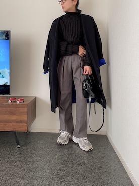 「ENFOLD（エンフォルド）のアイテム（ジャケット/アウター）」を使った、massssさん（レディース・152cm）の冬コーディネート
