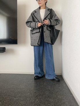 「アイテム（その他アウター）」を使った、massssさん（レディース・152cm）の秋コーディネート