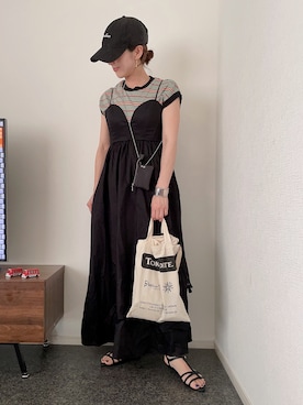 「TIDEWAY（タイドウェイ）のアイテム（キーケース/キーアクセサリー）」を使った、massssさん（レディース・152cm）の夏コーディネート