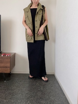 「feepur（フェピュール）のアイテム（ワンピース/ドレス）」を使った、massssさん（レディース・152cm）の夏コーディネート