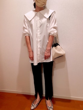 「JIL SANDER（ジルサンダー）のDRAWSTRING SM CROSSBODY（ショルダーバッグ）」を使った、massssさん（レディース・151cm）の秋コーディネート