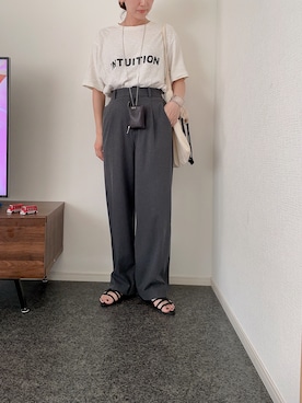「TIDEWAY（タイドウェイ）のアイテム（キーケース/キーアクセサリー）」を使った、massssさん（レディース・152cm）の夏コーディネート