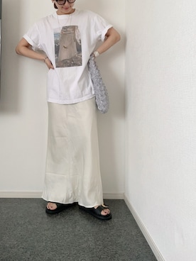 「FRAMeWORK（フレームワーク）のアイテム（スカート）」を使った、massssさん（レディース・152cm）の夏コーディネート