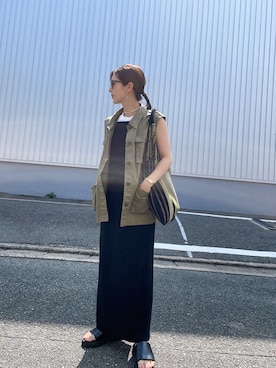 「feepur（フェピュール）のアイテム（ワンピース/ドレス）」を使った、massssさん（レディース・152cm）の夏コーディネート