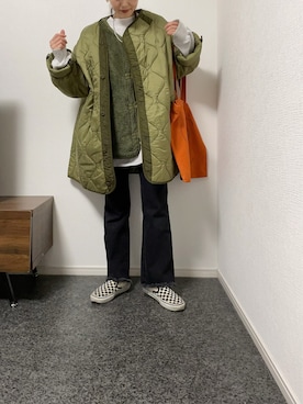 「ARMY TWILL（アーミーツイル）のアイテム」を使った、massssさん（レディース・152cm）の冬コーディネート