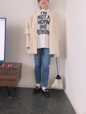 「JIL SANDER（ジルサンダー）のDRAWSTRING SM CROSSBODY（ショルダーバッグ）」を使った、massssさん（レディース・152cm）の冬コーディネート