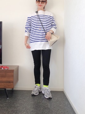 「JIL SANDER（ジルサンダー）のDRAWSTRING SM CROSSBODY（ショルダーバッグ）」を使った、massssさん（レディース・152cm）の春コーディネート