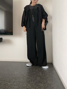 「アイテム（オールインワン・サロペット）」を使った、massssさん（レディース・152cm）の秋コーディネート