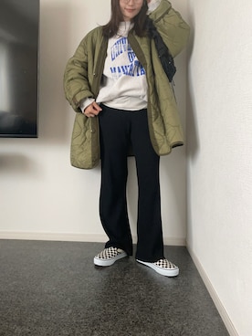 「アイテム（モッズコート）」を使った、massssさん（レディース・152cm）の秋コーディネート