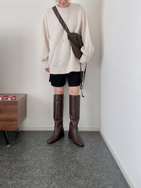 「ABITOKYO（アビトーキョー）のアイテム（パンツ）」を使った、massssさん（レディース・152cm）の秋コーディネート