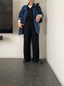 「select MOCA（セレクトモカ）のアイテム（トップス）」を使った、massssさん（レディース・152cm）の春コーディネート