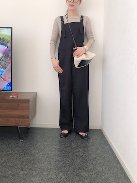 「JIL SANDER（ジルサンダー）のDRAWSTRING SM CROSSBODY（ショルダーバッグ）」を使った、massssさん（レディース・152cm）の春コーディネート