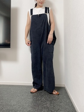 「アイテム（オールインワン・サロペット）」を使った、massssさん（レディース・152cm）の夏コーディネート