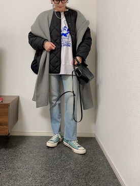 「THE SHINZONE（ザ　シンゾーン）のアイテム（スウェット）」を使った、massssさん（レディース・152cm）の冬コーディネート