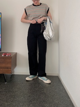 「アイテム（キーケース/キーアクセサリー）」を使った、massssさん（レディース・152cm）の夏コーディネート
